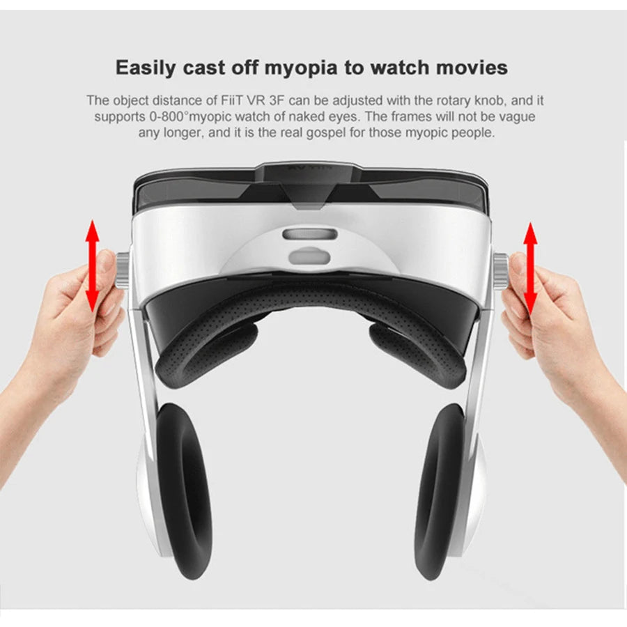 Virtual Reality 3D VR Glasses Headset Phone Viar Device Helmet Lenses Goggles Smart Smartphones Headphone Controller Mobile Game