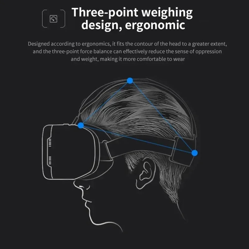 VR Smart Glasses All In One Without Phone Virtual Reality Glasses 2560*1460P HD Quality IMAX Viewing Smart 3D Glasses