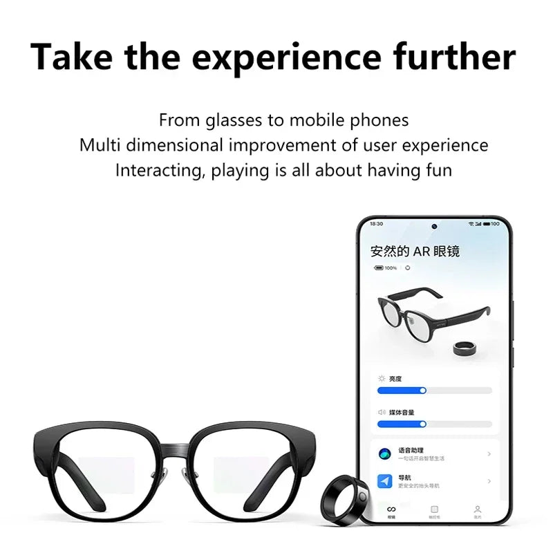 For MEIZU MYVU AR Smart Glasses XR Smart Audio VR Translation Flyme AI Model Multifunctional Navigation for Cycling Driving