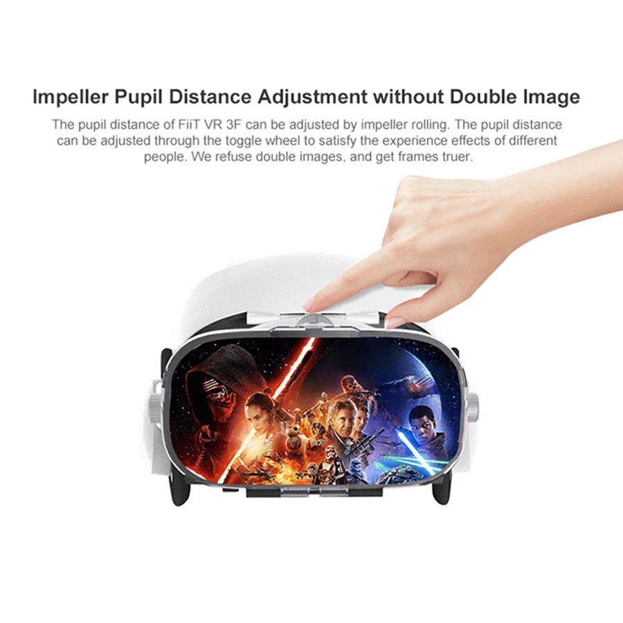 Virtual Reality 3D VR Glasses Headset Phone Viar Device Helmet Lenses Goggles Smart Smartphones Headphone Controller Mobile Game