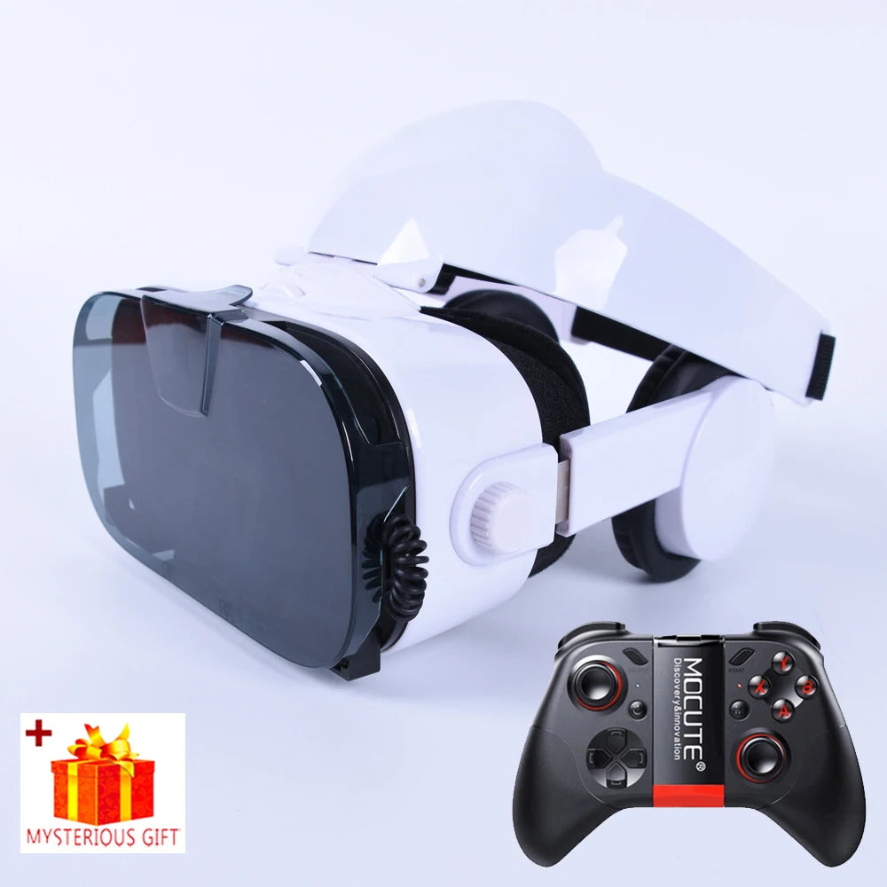 Virtual Reality 3D VR Glasses Headset Phone Viar Device Helmet Lenses Goggles Smart Smartphones Headphone Controller Mobile Game