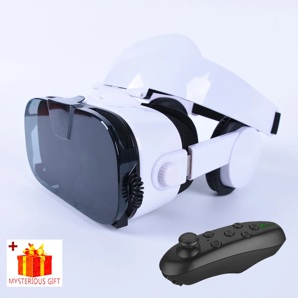 Virtual Reality 3D VR Glasses Headset Phone Viar Device Helmet Lenses Goggles Smart Smartphones Headphone Controller Mobile Game