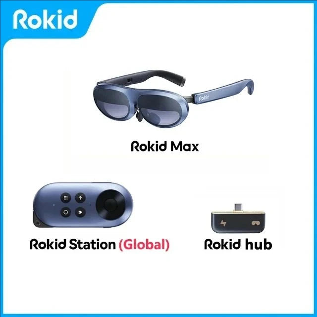 Rokid Max 3D AR Smart Glasses 215" Max Screen VR All-in-One With 120 Hz Refresh Rate&1080P FHD Micro-OLED for Phones/Switch/PS5